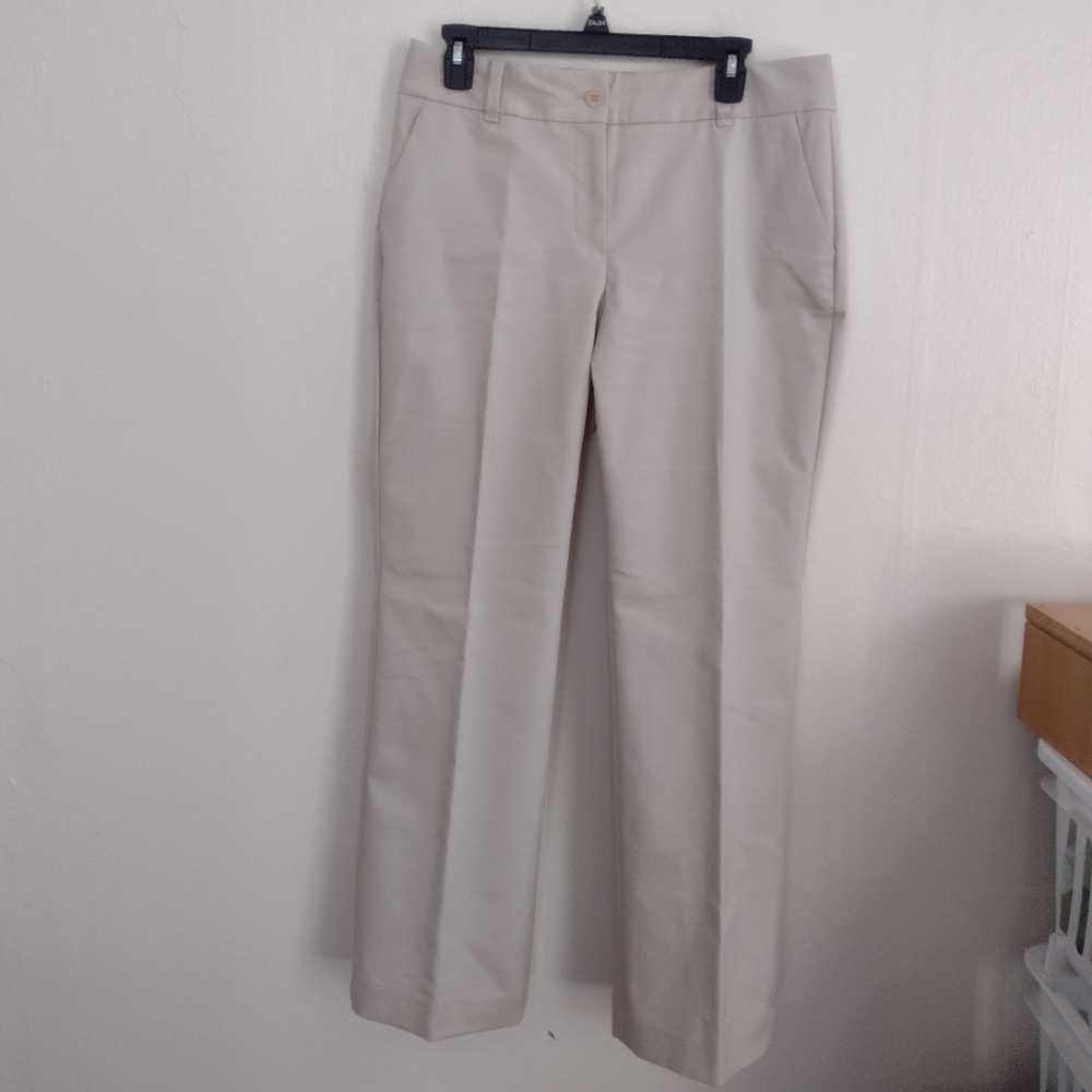 Talbots Petites Heritage Khaki Straight Leg Pants Size 10p Like New